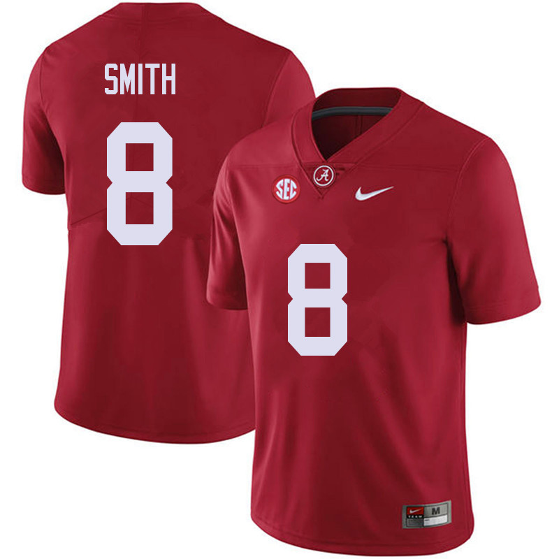 Alabama Crimson Tide Men's Saivion Smith #8 Red NCAA Nike Authentic Stitched 2018 College Football Jersey UZ16C67ZS